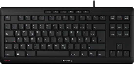 Picture of Cherry STREAM KEYBOARD TKL tastatūra Universāls USB QWERTZ Vācu Melns