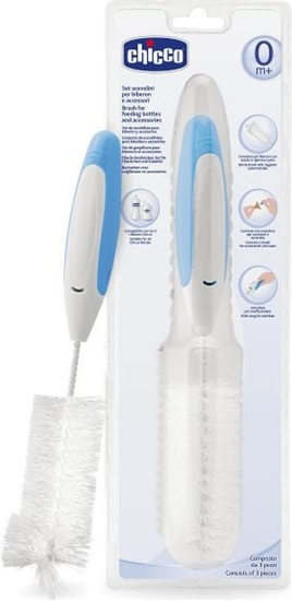 Изображение Chicco Zestaw szczotek do mycia butelek (691892)