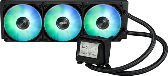 Picture of Chodzenie wodne Asus MAX GAMING LC 360 ARGB LCD Procesor Chodnica cieczy all-in-one 12 cm Czarny
