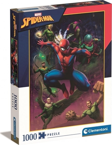 Изображение Clementoni CLE puzzle 1000 Marvel Spiderman 39742