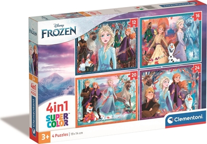Picture of Clementoni CLE puzzle 4w1 SuperKolor Frozen 21518