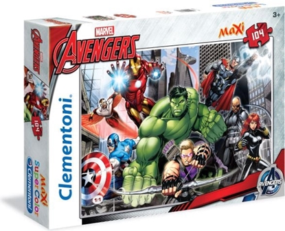Attēls no Clementoni Puzzle 104 elementów Maxi The Avengers 23688
