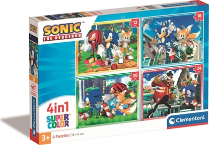Attēls no Clementoni PUZZLE 4W1 CLM 21522 SONIC PUD