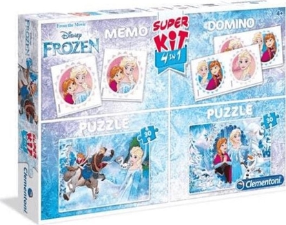 Attēls no Clementoni Superkit 2x30 + memo + domino Frozen 2