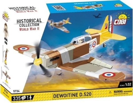 Picture of Cobi COBI 5734 Historical Collection WWII Samolot myliwski francuski Dewoitine D.520 335 klocków