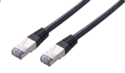 Изображение C-Tech C-TECH kabel patchcord Cat5e, FTP, erný, 0,5m