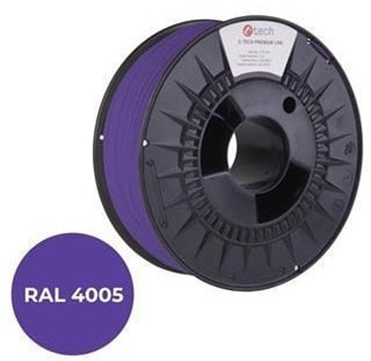 Изображение C-Tech Nawój drutu (filament) PREMIUM LINE, PLA, niebiesko-fioletowy, RAL4005, 1,75mm, 1kg