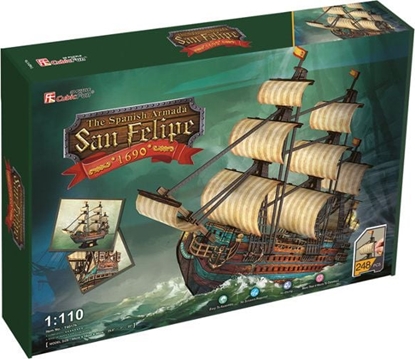 Изображение Cubicfun PUZZLE 3D aglowiec The Spanish Armada - T4017H
