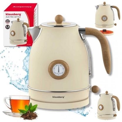 Изображение Czajnik Klausberg CZAJNIK ELEKTRYCZNY 1,7L Z TERMOMETREM KB-9006 RETRO