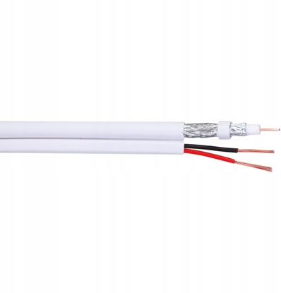 Attēls no Dahua Technology KABEL CCTV PFM941I-RG59N/21-100-WHITE RG59 + 2 x 0.75 mm