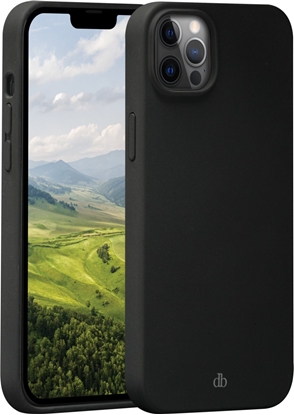 Attēls no dbramante Costa Rica - Tylny pokrowiec na telefon - Silikon, recyklingowy plastik - Night Black - dla Apple iPhone 12, 12 Pro