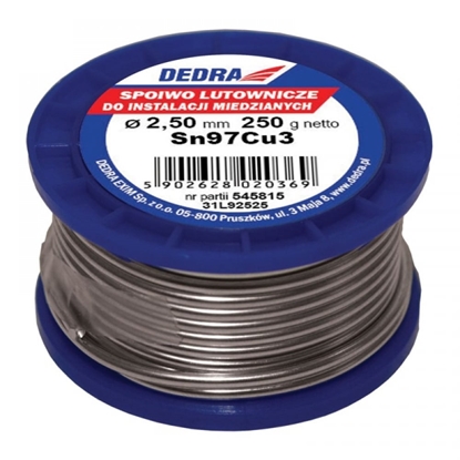 Изображение Dedra Spoiwo lutownicze 2,5mm Sn97Cu3 250g - 31L92525
