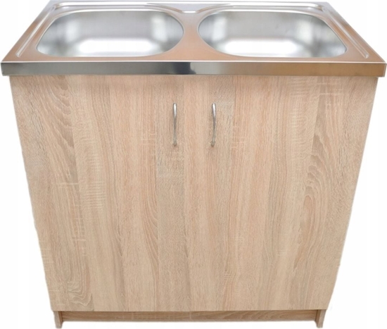 Picture of Deftrans 064-D-08043 DEFTRANS SZAFKA POD ZLEWOZMYWAK 80X50 2D0S DSM DB SONOMA // DEF.064-D-08043