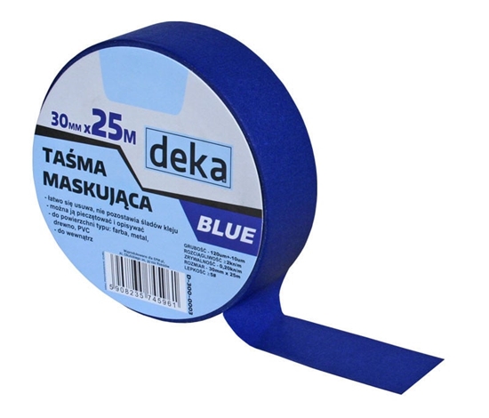 Изображение Deka Tama malarska BLUE 30mmx25m - D-300-0003
