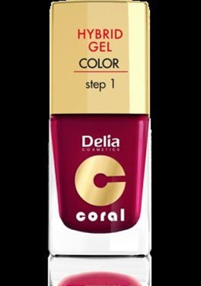 Изображение Delia Coral Hybrid Gel Emalia do paznokci nr 12 bordowy 11ml