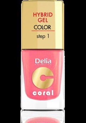 Изображение Delia Cosmetics Coral Hybrid Gel Emalia do paznokci nr 16 ciepy redni ró 11ml