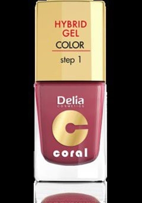 Изображение Delia Cosmetics Coral Hybrid Gel Emalia do paznokci nr 18 marsala 11ml