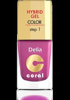 Изображение Delia Cosmetics Coral Hybrid Gel Emalia do paznokci nr 21 fuksja 11ml