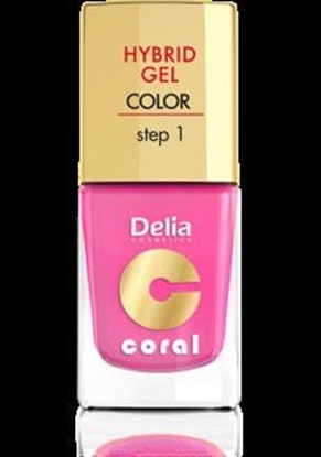 Изображение Delia Cosmetics Coral Hybrid Gel Emalia do paznokci nr 22 landrynkowy ró 11ml