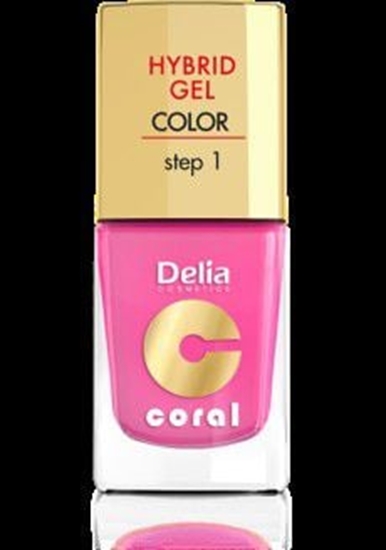 Изображение Delia Cosmetics Coral Hybrid Gel Emalia do paznokci nr 22 landrynkowy ró 11ml