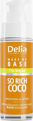Attēls no Delia Delia Vegan Make Up Base wegaska baza wygadzajco-liftingujca So Rich Coco 30ml