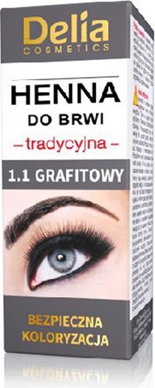 Изображение Delia Henna do brwi 1.1 Grafitowa