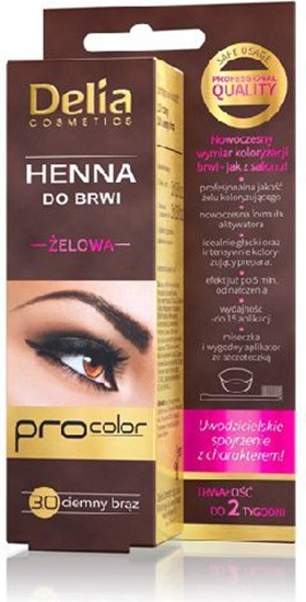 Изображение Delia Henna do brwi elowa 3.0 ciemno brzowa