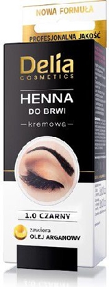 Изображение Delia Henna do brwi kremowa nr 1.0 Czarna
