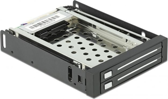 Изображение Delock 3.5″ Mobile Rack for 2 x 2.5″ SATA HDD / SSD