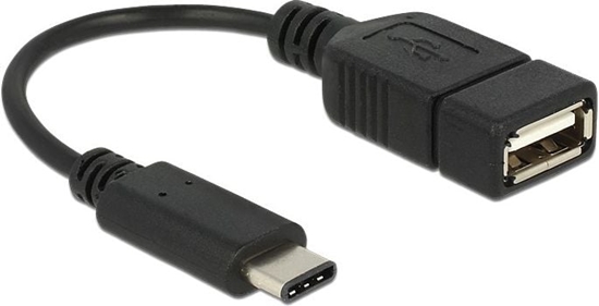 Изображение Delock Adapter cable USB 2.0 Type-C™ male > USB 2.0 Type-A female 15 cm black