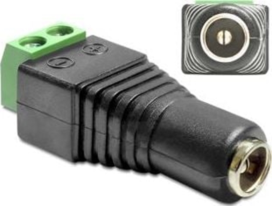 Изображение Delock Adapter DC 5.5 x 2.1 mm female > Terminal Block 2 pin