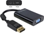 Изображение Delock Adapter DisplayPort 1.1 male > VGA female + Audio + Power black