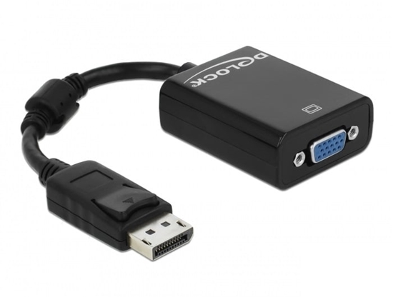Picture of Delock Adapter DisplayPort 1.2 male > VGA female black