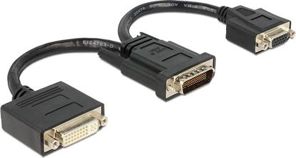 Picture of Delock Adapter DMS-59 male > DVI 24+5 female + VGA female 20 cm
