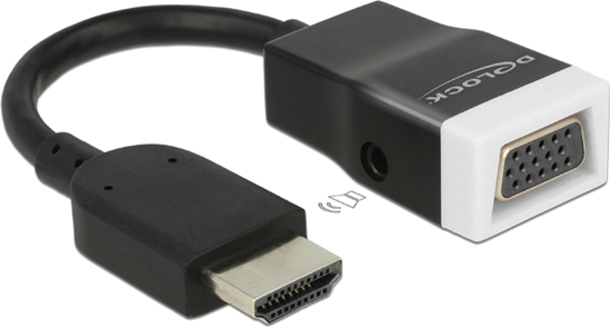 Picture of Delock Adapter HDMI-A male > VGA female with Audio
