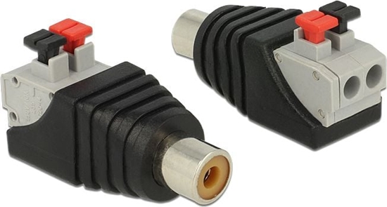 Изображение Delock Adapter RCA female > Terminal Block with push button 2 pin