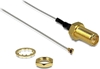 Изображение Delock Antenna Cable RP-SMA jack bulkhead to I-PEX Inc., MHF® 4 plug 0.81 20 cm thread length 10 mm