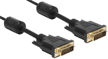 Изображение Delock Cable DVI 24+1 male > DVI 24+1 male 1 m black