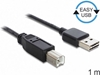 Picture of Delock Cable EASY-USB 2.0 Type-A male > USB 2.0 Type-B male 1 m black