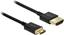 Attēls no Delock Cable High Speed HDMI with Ethernet - HDMI-A male > HDMI Mini-C male 3D 4K 2 m Slim High Quality
