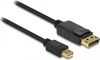 Picture of Delock Cable Mini DisplayPort 1.2 male > DisplayPort male 4K 60 Hz 5.0 m