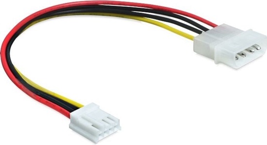 Изображение Delock Cable Power 4 pin male > 4 pin floppy female 24 cm
