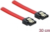 Picture of Delock Cable SATA 6 Gb/s male straight > SATA male straight 30 cm red metal