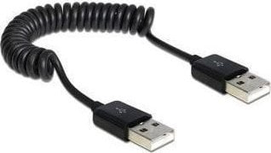 Picture of Delock Cable USB 2.0-A male / male coiled cable