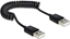 Изображение Delock Cable USB 2.0-A male / male coiled cable