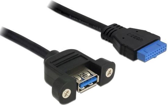 Picture of Delock Cable USB 3.0 pin header female > 1 x USB 3.0-A female