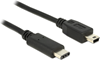 Picture of Delock Cable USB Type-C™ 2.0 male > USB 2.0 Type Mini-B male 1.0 m black