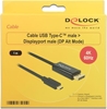 Picture of Delock Cable USB Type-C™ male > DisplayPort male (DP Alt Mode) 4K 60 Hz 1 m black