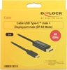 Picture of Delock Cable USB Type-C™ male > DisplayPort male (DP Alt Mode) 4K 60 Hz 3 m black