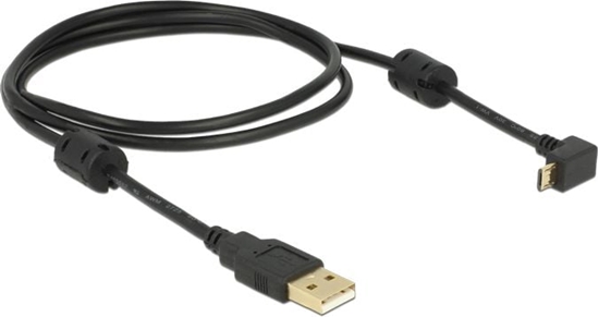 Picture of Delock Cable USB-A male > USB micro-B male angled 90° up / down